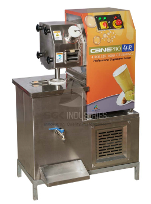 CanePro 4R sugarcane juice machine, studio photograph